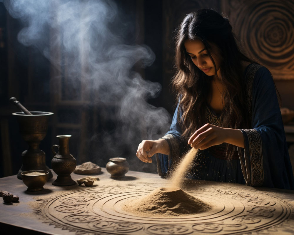 Восточное гадание на песке